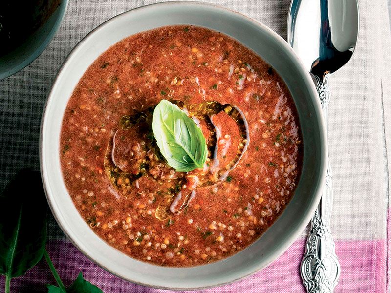 Kinoalı domates çorbası Tarifi Nasıl Yapılır?
